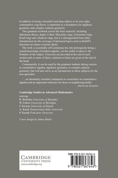 Produktbild: Commutative Ring Theory