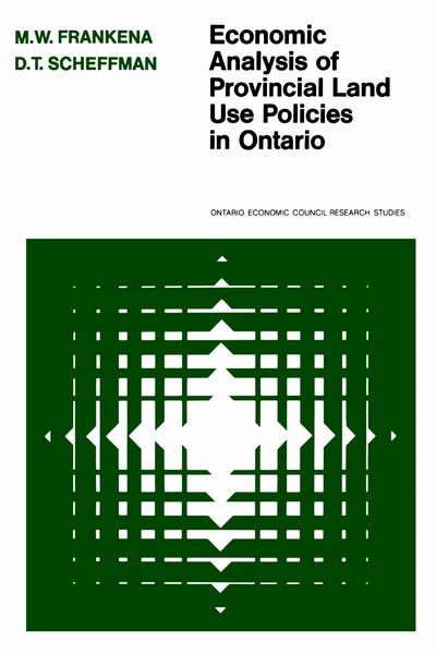 Produktbild: Economic Analysis of Provincial Land Use Policies in Ontario