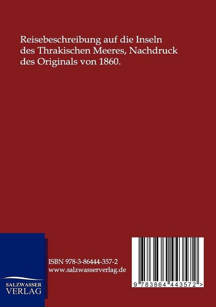 Produktbild: Reise auf den Inseln des Thrakischen Meeres