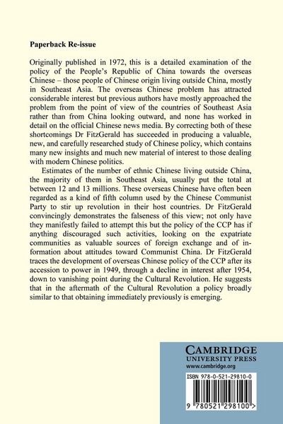 Produktbild: China and the Overseas Chinese