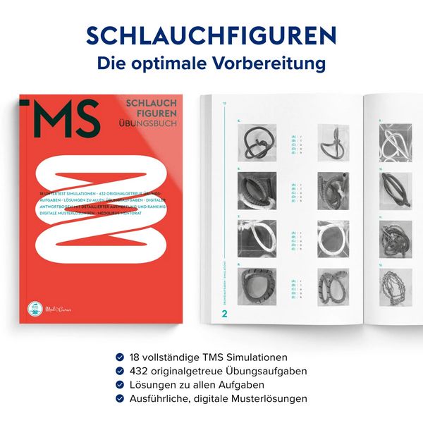 Produktbild: MedGurus - TMS &Uuml;bungsbuch Schlauchfiguren
