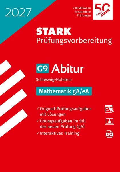 Produktbild: STARK Mathematik gA/eA - Abitur 2027 Schleswig-Holstein - Pr&uuml;fungsvorbereitung