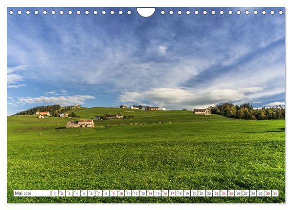 Produktbild: Appenzellerland (Wandkalender 2026 DIN A4 quer), CALVENDO Monatskalender