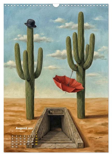 Produktbild: Dali und Magritte: zwei surreale Wirklichkeiten (Wandkalender 2027 DIN A3 hoch), CALVENDO Monatskalender