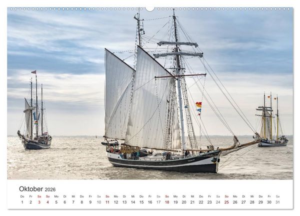 Produktbild: Nieders&auml;chsische K&uuml;ste - K&uuml;stenorte von Ostfriesland bis Bremerhaven (hochwertiger Premium Wandkalender 2026 DIN A2 quer), Kunstdruck in Hochglanz