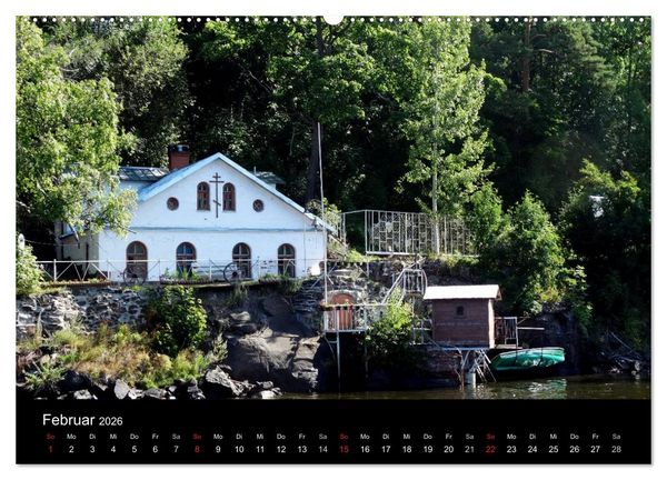 Produktbild: KLOSTERINSEL VALAAM 2026 (hochwertiger Premium Wandkalender 2026 DIN A2 quer), Kunstdruck in Hochglanz