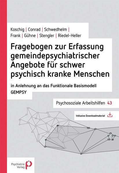 Produktbild: Fragebogen zur Erfassung gemeindepsychiatrischer Angebote f&uuml;r schwer psychisch kranke Menschen