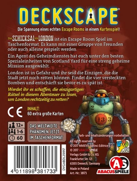 Produktbild: Deckscape - Das Schicksal von London