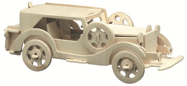 Produktbild: PEBARO 865/1 - Holzbausatz Oldtimer I, 46 Teile, Holzkonstruktion zum Zusammenstecken