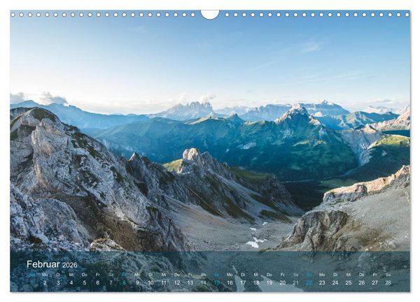Produktbild: die dolomiten (Wandkalender 2026 DIN A3 quer), CALVENDO Monatskalender