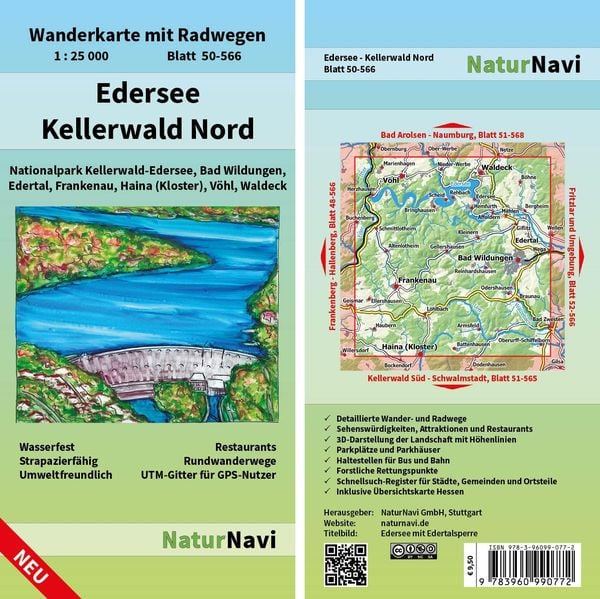 Produktbild: Edersee - Kellerwald Nord, Blatt 50-566, 1 : 25 000