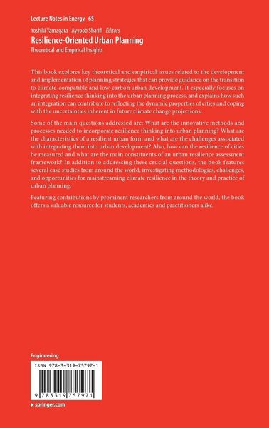 Produktbild: Resilience-Oriented Urban Planning