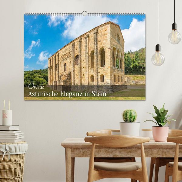 Produktbild: Oviedo - Asturische Eleganz in Stein (Wandkalender 2026 DIN A2 quer), CALVENDO Monatskalender