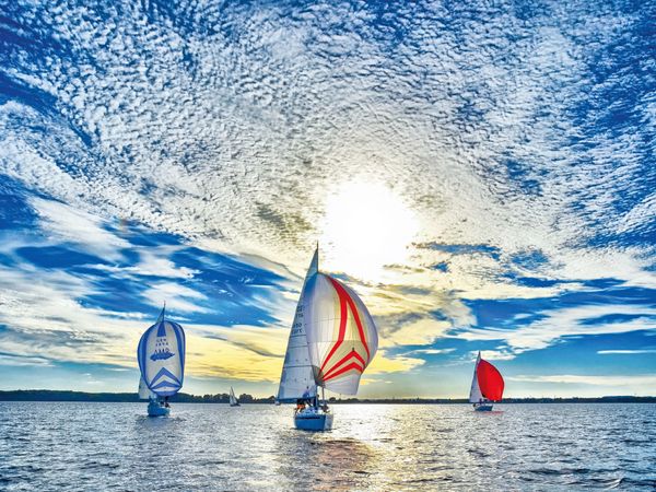 Produktbild: CALVENDO Puzzle Mittwoch-Abend-Regatta vor Holnis | 1000 Teile Lege-Gr&ouml;&szlig;e 64x48cm Foto-Puzzle f&uuml;r gl&uuml;ckliche Stunden
