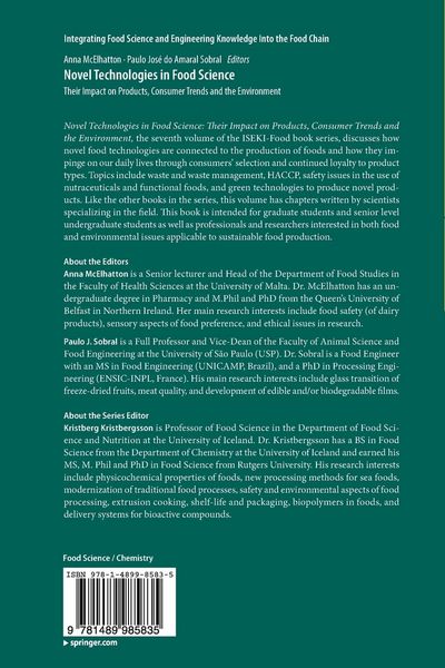 Produktbild: Novel Technologies in Food Science