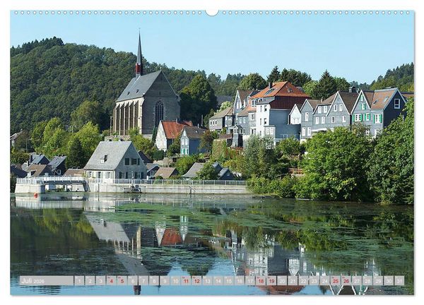 Produktbild: Wuppertal - Die Gro&szlig;stadt im Gr&uuml;nen (Wandkalender 2026 DIN A2 quer), CALVENDO Monatskalender