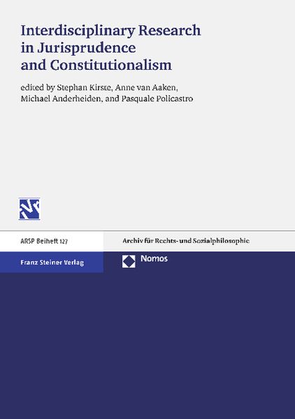 Produktbild: Interdisciplinary Research in Jurisprudence and Constitutionalism