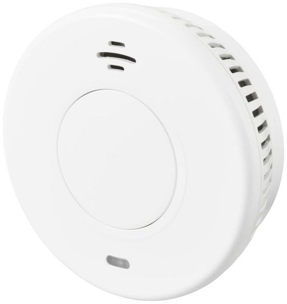Produktbild: Sygonix EN14604 Funk-Rauchwarnmelder inkl. 10 Jahres-Batterie, vernetzbar batteriebetrieben (&Oslash; x H) 105 mm x 36 mm