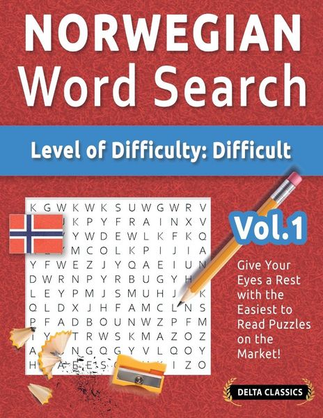 Produktbild: NORWEGIAN WORD SEARCH - LEVEL OF DIFFICULTY