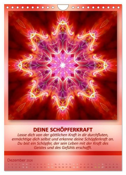 Produktbild: Light Energy Mandalas - Kalender - Vol. 1 (Wandkalender 2026 DIN A4 hoch), CALVENDO Monatskalender