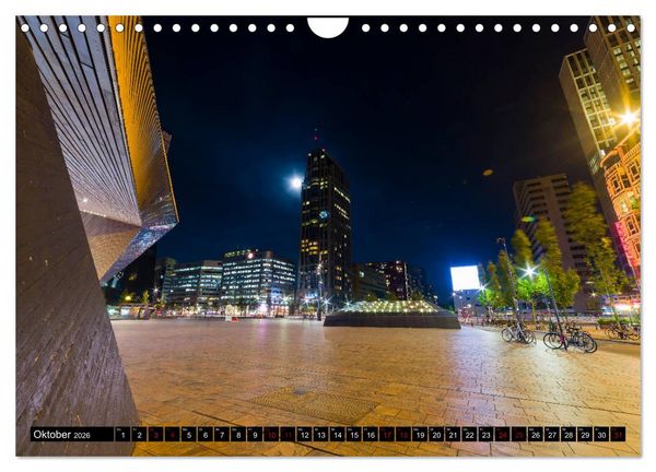 Produktbild: Rotterdam bei Nacht (Wandkalender 2026 DIN A4 quer), CALVENDO Monatskalender