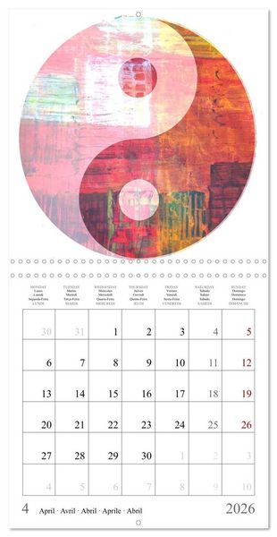 Produktbild: Your personalised yoga planner (Wall Calendar 2026 12 &times; 12 Inch) CALVENDO 12 Month Wall Calendar