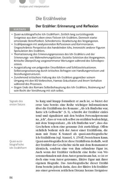 Produktbild: Klett Lekt&uuml;rehilfen Bernhard Schlink, Der Vorleser