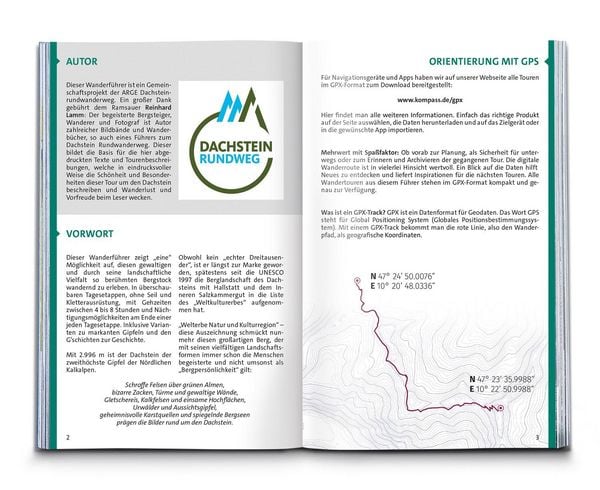 Produktbild: KOMPASS Wanderf&uuml;hrer Dachstein-Rundwanderweg, 8 Etappen mit Extra-Tourenkarte