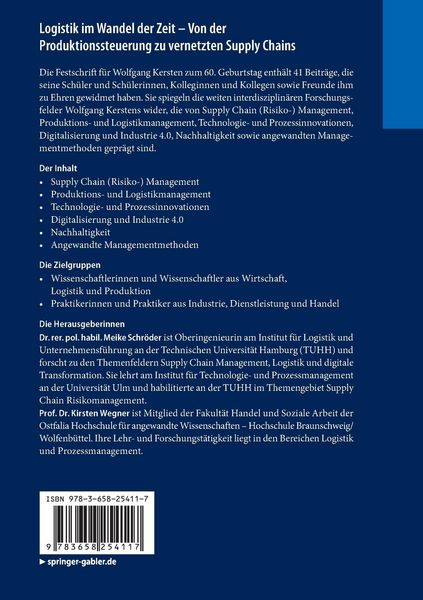 Produktbild: Logistik im Wandel der Zeit &ndash; Von der Produktionssteuerung zu vernetzten Supply Chains
