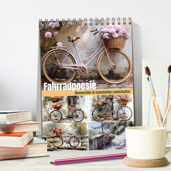 Produktbild: Fahrradpoesie (Tischkalender 2026 DIN A5 hoch), CALVENDO Monatskalender