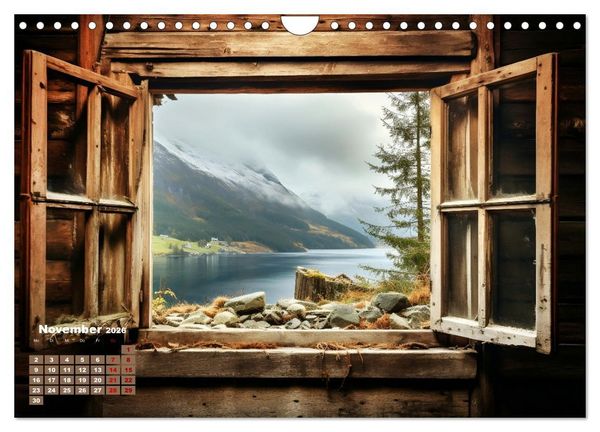 Produktbild: Aus dem Fenster geblickt (Wandkalender 2026 DIN A4 quer), CALVENDO Monatskalender