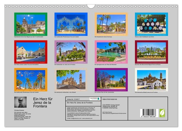 Produktbild: Ein Herz f&uuml;r Jerez de la Frontera (Wandkalender 2026 DIN A3 quer), CALVENDO Monatskalender