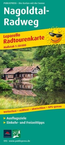 Produktbild: Nagoldtal-Radweg Radwanderkarte