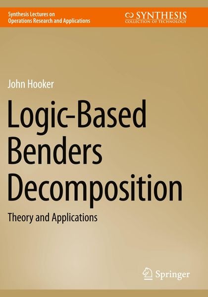 Produktbild: Logic-Based Benders Decomposition