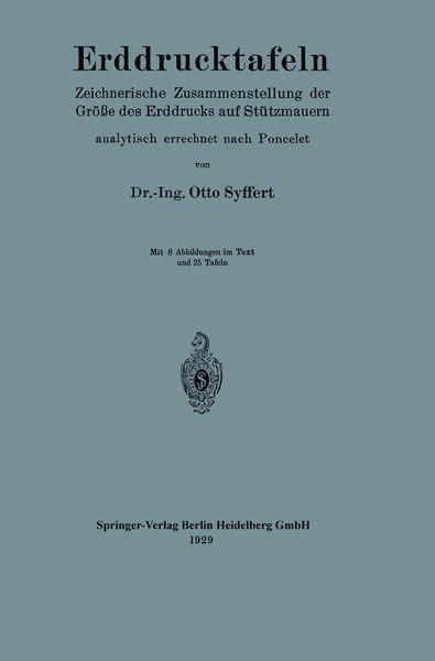 Produktbild: Erddrucktafeln