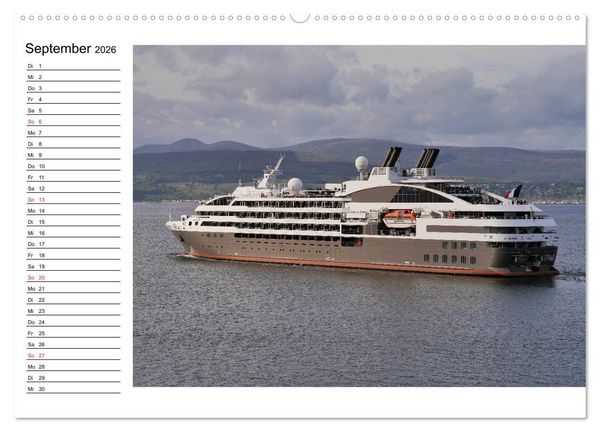 Produktbild: Giganten der Meere - Kreuzfahrtschiffe (Wandkalender 2026 DIN A2 quer), CALVENDO Monatskalender