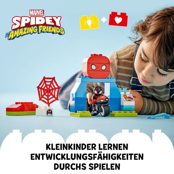 LEGO DUPLO Marvel Spins Motorrad-Abenteuer, Spielzeug mit Rädern 10424