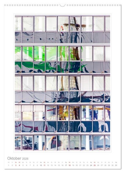 Produktbild: Spiegelungen in der Architektur (hochwertiger Premium Wandkalender 2026 DIN A2 hoch), Kunstdruck in Hochglanz