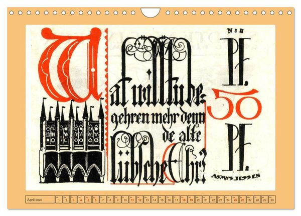 Produktbild: Gru&szlig; aus L&uuml;beck (Wandkalender 2026 DIN A4 quer), CALVENDO Monatskalender