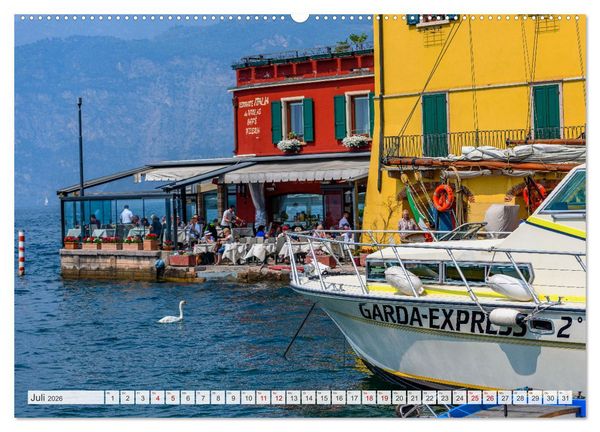 Produktbild: Unterwegs am Gardasee (hochwertiger Premium Wandkalender 2026 DIN A2 quer), Kunstdruck in Hochglanz