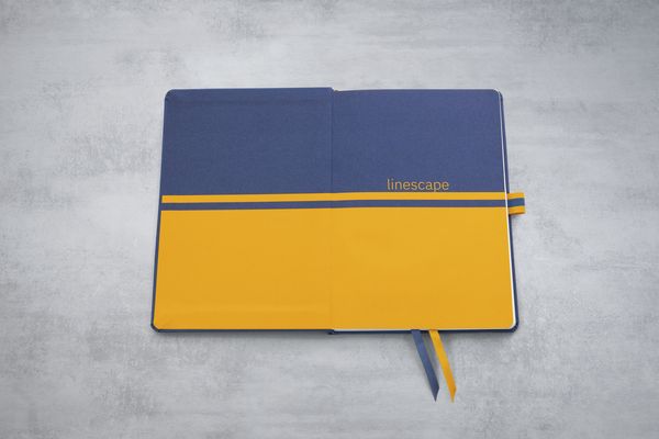 Produktbild: SIGEL L2706 Wochenkalender Linescape 2027, ca. A5, , blau, gelb