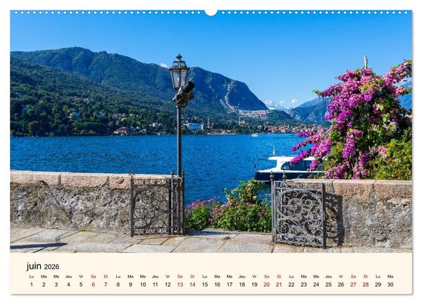 Produktbild: Coup d'&oelig;il sur le Lac Majeur (Calendrier mural 2026 DIN A2 vertical) calendrier de bureau
