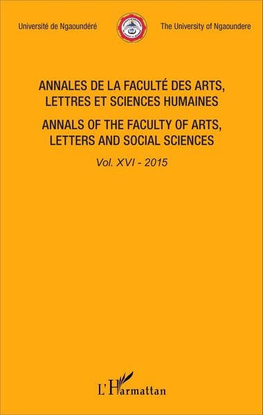 Produktbild: Annales de la facult&eacute; des arts, lettres et sciences humaines Vol XVI - 2015
