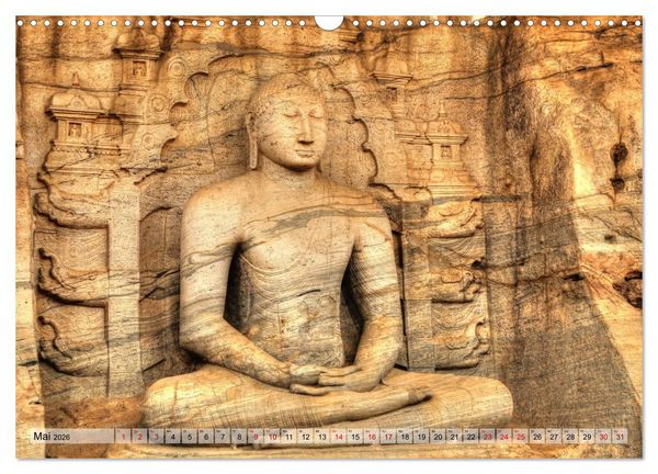 Produktbild: Sri Lanka - Tempel, Tee und Elefanten (Wandkalender 2026 DIN A3 quer), CALVENDO Monatskalender