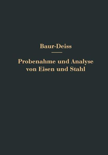 Produktbild: Probenahme und Analyse von Eisen und Stahl