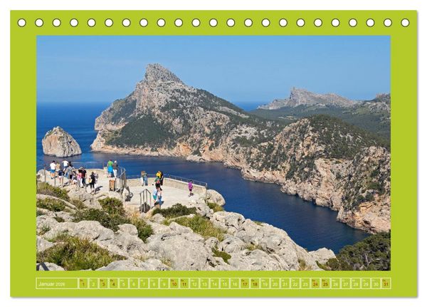 Produktbild: Vielf&auml;ltiges Mallorca (Tischkalender 2026 DIN A5 quer), CALVENDO Monatskalender