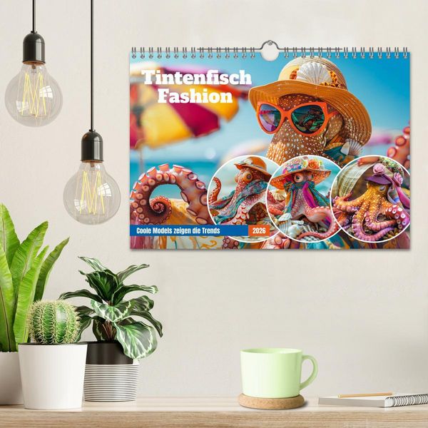 Produktbild: Tintenfisch Fashion. Coole Models zeigen die Trends (Wandkalender 2026 DIN A4 quer), CALVENDO Monatskalender