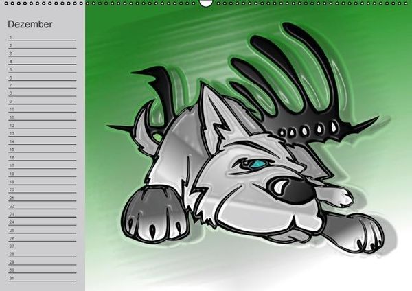 Produktbild: Hunde-Geburtstagskalender / Witziger Cartoon-Kalender (Wandkalender immerw&auml;hrend DIN A2 quer)