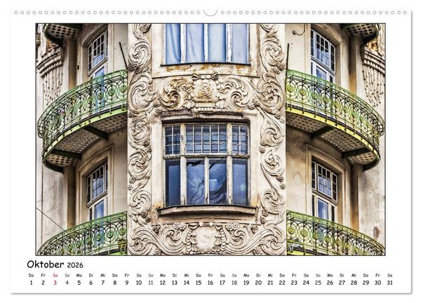 Produktbild: Wiener Jugendstil-Fassaden (Wandkalender 2026 DIN A2 quer), CALVENDO Monatskalender