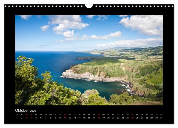 Produktbild: Azoren - S&atilde;o Miguel (Wandkalender 2026 DIN A3 quer), CALVENDO Monatskalender